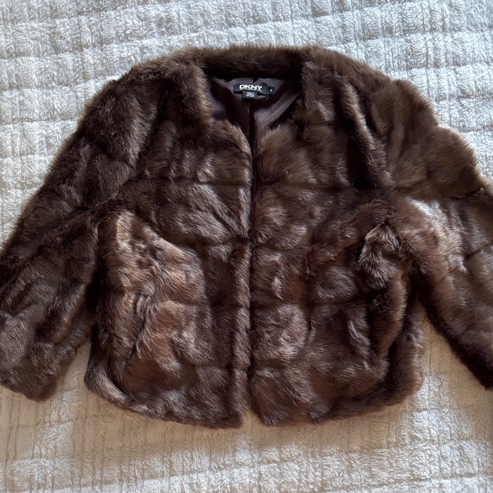 DKNY Faux Fur Brand New With Tags